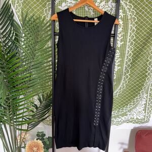 Allison Joy Lace-Up Accent Shift Dress